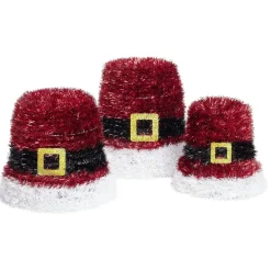 Panier décoration de Noël guirlande rouge 3 pièces Ø25xH22cm < Gifi Online