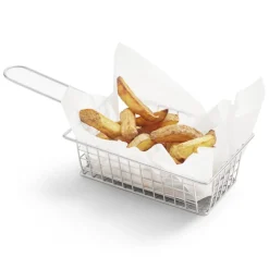 Panier de présentation en inox 24x10xH5,5cm