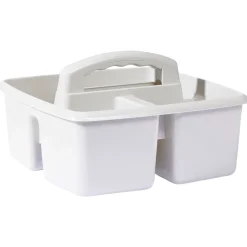 Panier de rangement en plastique 3 compartiments 23x23xH9 cm