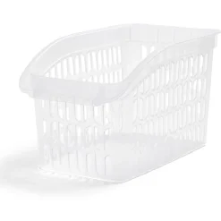 Panier de rangement en plastique transparent 30x18xH.17,5cm