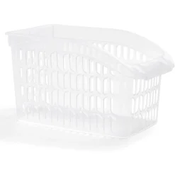 Panier de rangement en plastique transparent 30x18xH.17,5cm