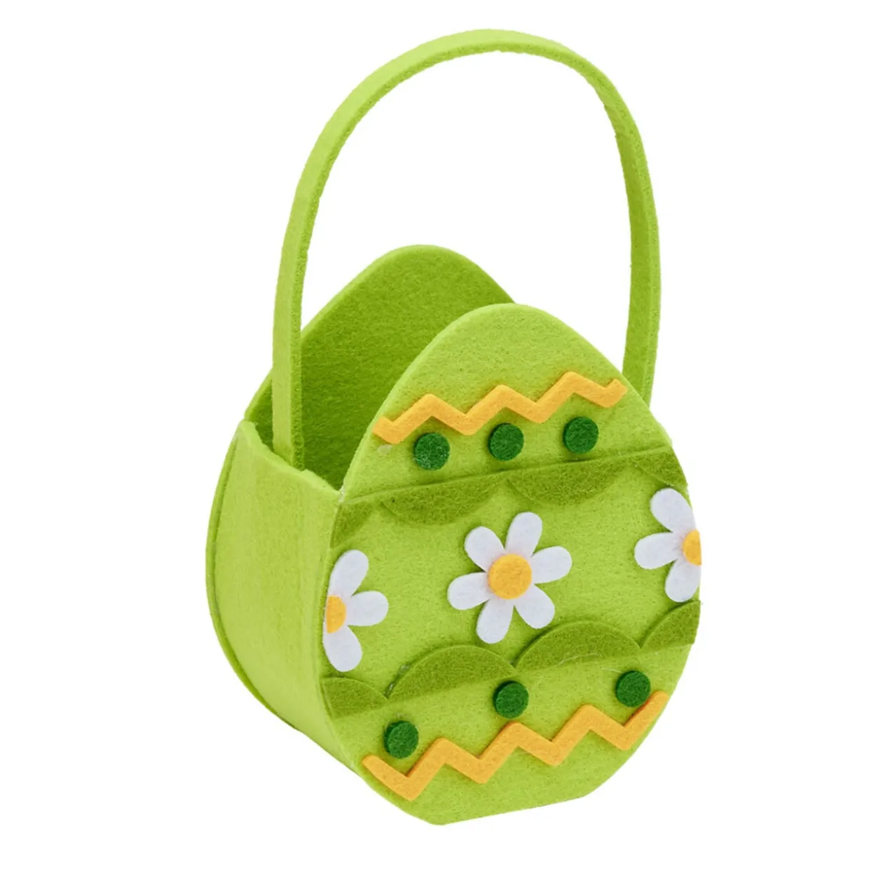 Panier en feutrine Pâques 15x7xH14,5cm (5 modèles)