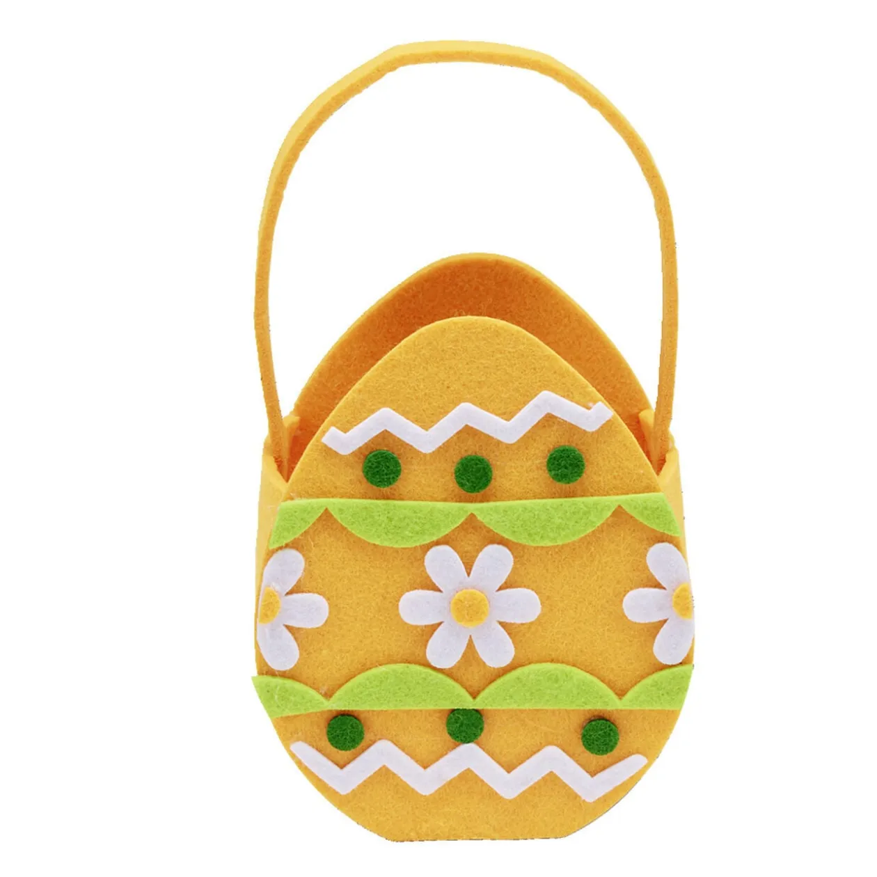 Panier en feutrine Pâques 15x7xH14,5cm (5 modèles)