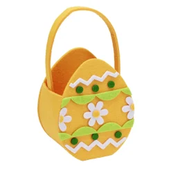 Panier en feutrine Pâques 15x7xH14,5cm (5 modèles)