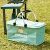 Panier fraîcheur isotherme 20L pliable alu et tissu vert 48x27xH24cm