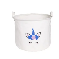 Panier à linge en toile enfant Ø30xH25cm (2 modèles) < Gifi Hot