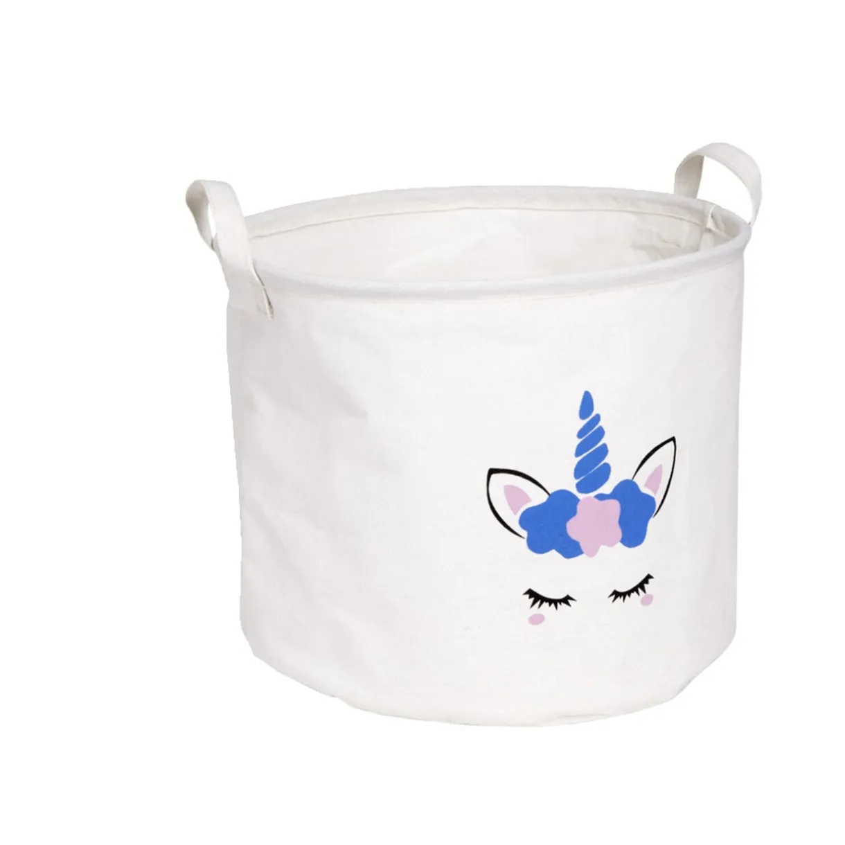 Panier à linge en toile enfant Ø30xH25cm (2 modèles) < Gifi Hot