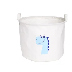 Panier à linge en toile enfant Ø30xH25cm (2 modèles) < Gifi Hot