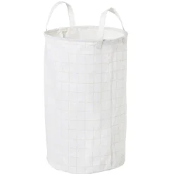 Panier à linge 60L tissu blanc < Gifi Online