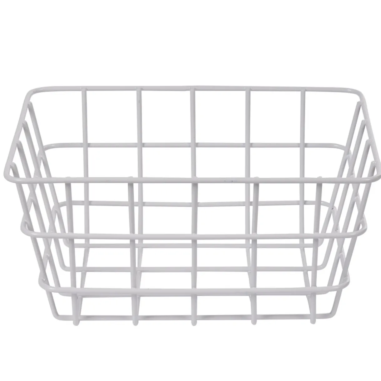 Panier métal filaire blanc < Gifi