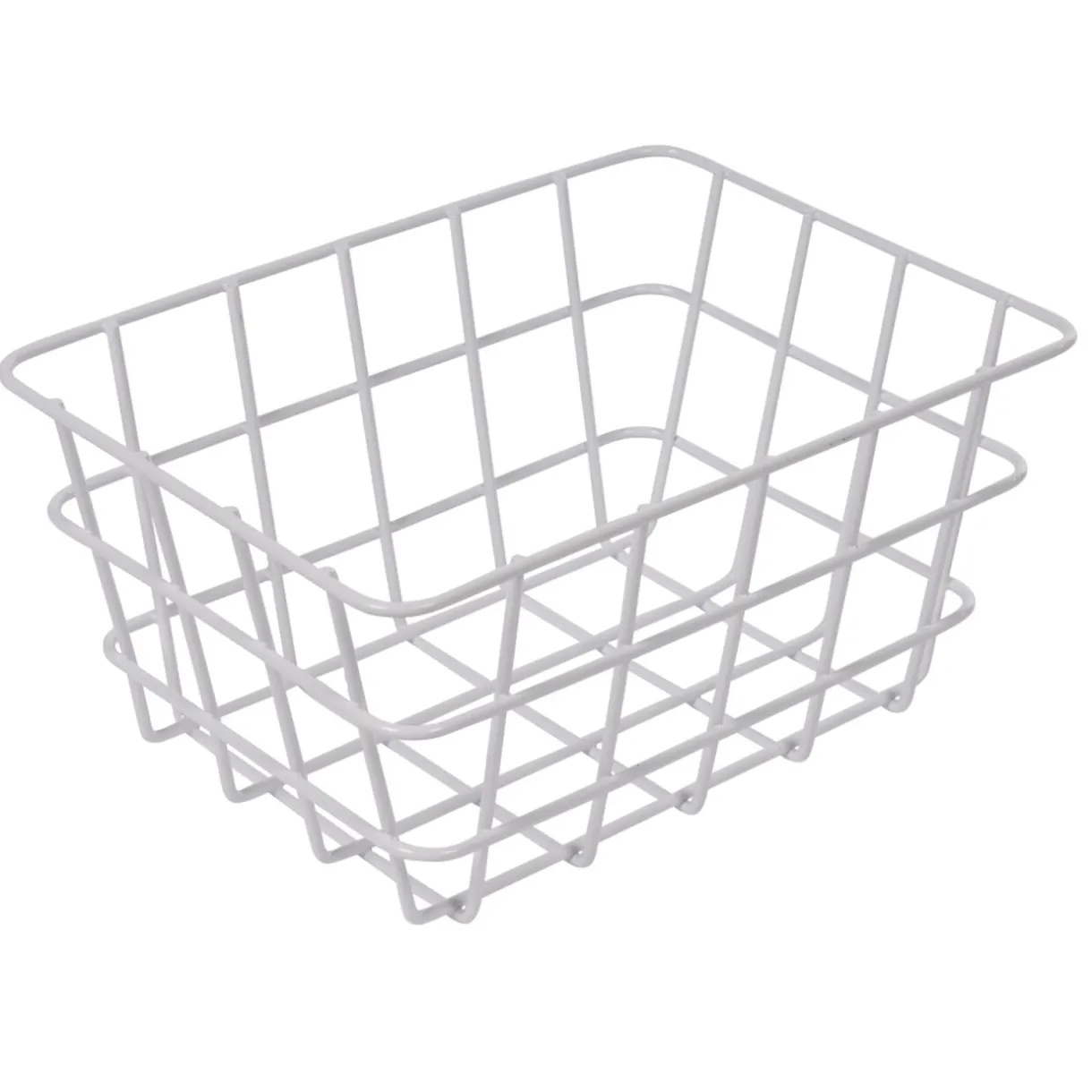 Panier métal filaire blanc < Gifi