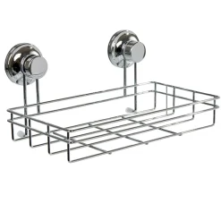Panier serviteur de douche à ventouse inox < Gifi New