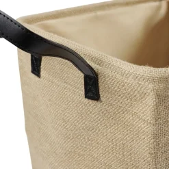 Panière Box Cube effet jute 31x31x31cm beige < Gifi New