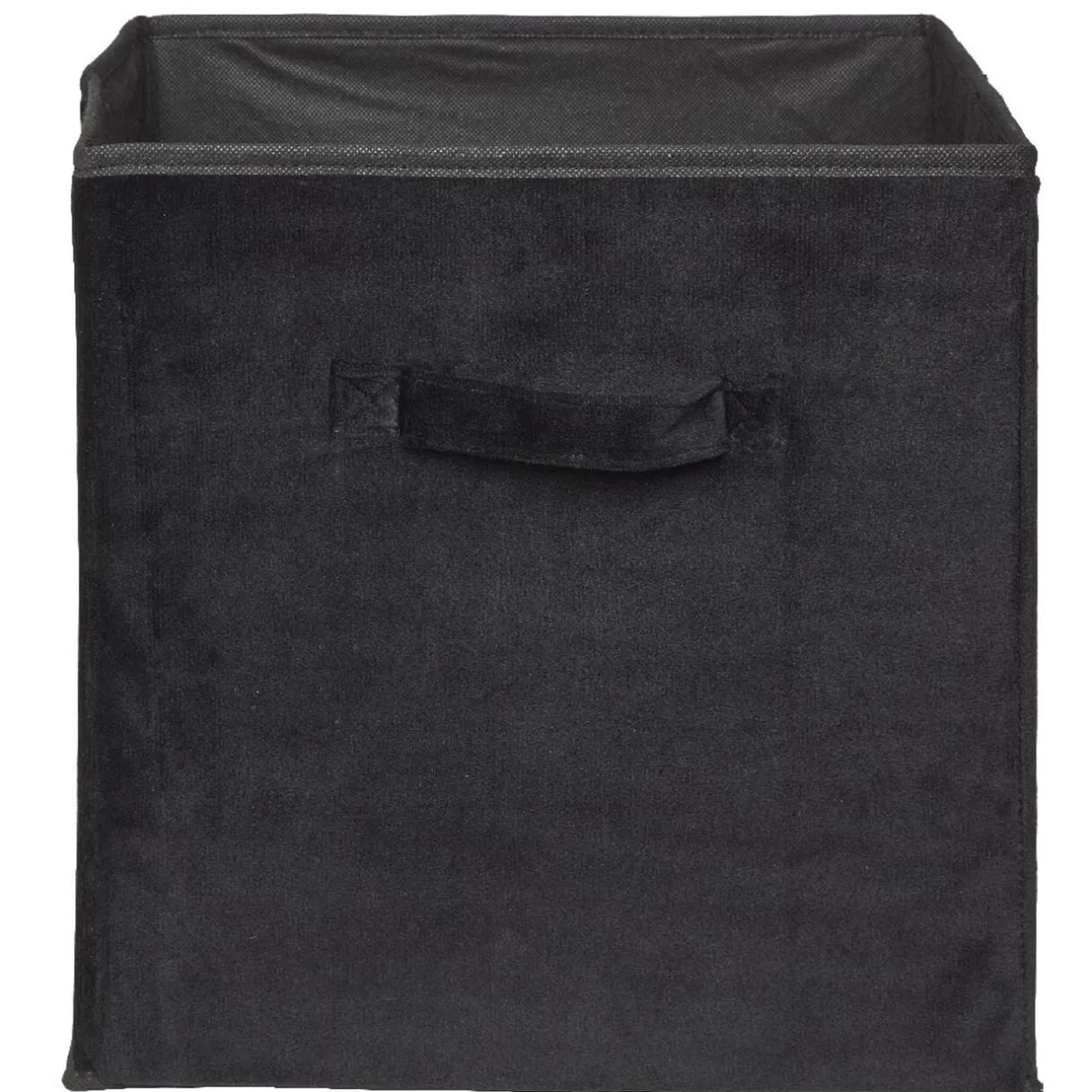 Panière Box Cube effet velours 31x29x31cm noir < Gifi Sale