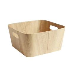 Panière carton et papier imitation bois 30x30xH15cm < Gifi Hot