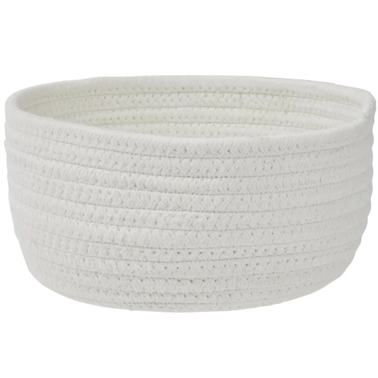Panière de rangement coton blanc Ø22xH11cm < Gifi Outlet