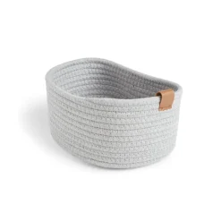 Panière de rangement coton tressé rose 22x16xH11cm - petit modèle < Gifi Outlet