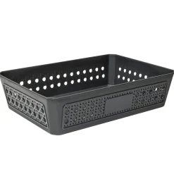 Panière de rangement plastique 27x19xH7cm (3 modèles) < Gifi Clearance