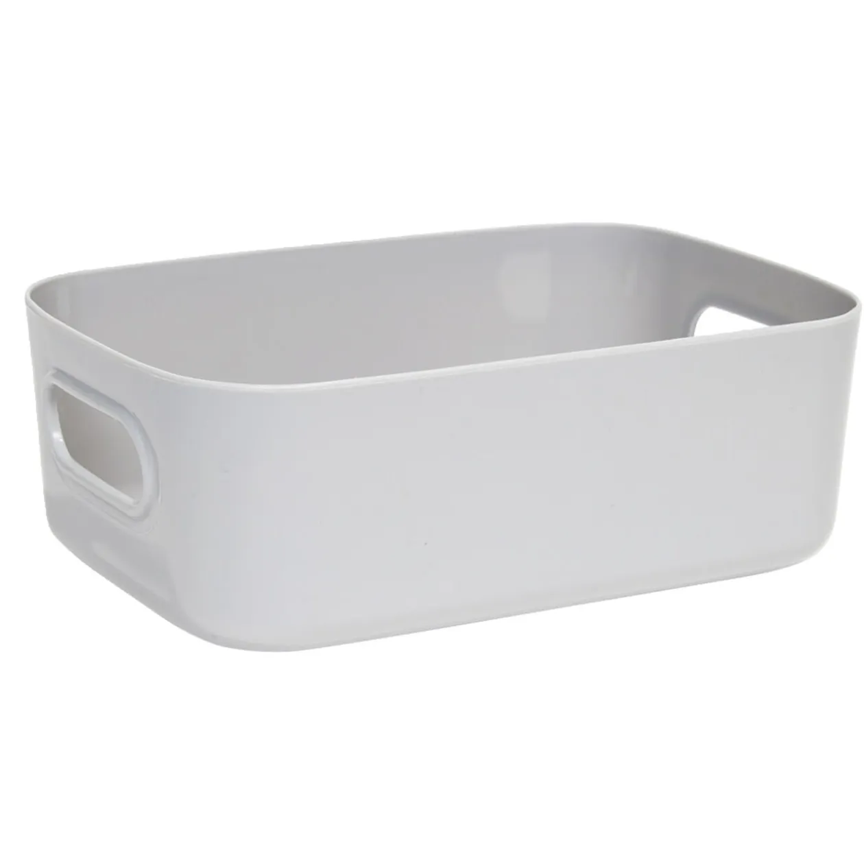Panière de rangement plastique 20,5x14xH7,5cm (3 modèles)