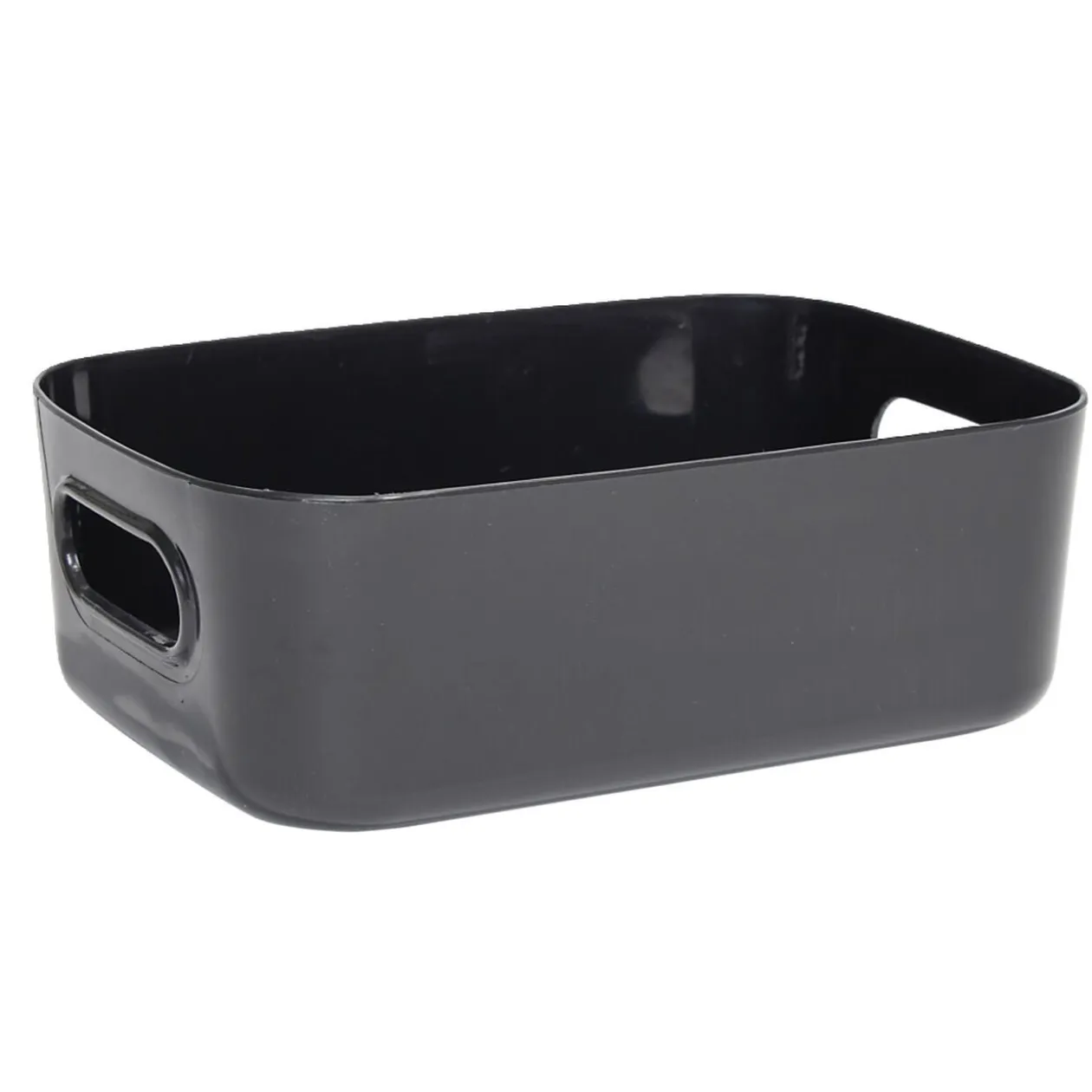 Panière de rangement plastique 20,5x14xH7,5cm (3 modèles)