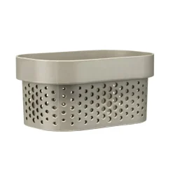 Panière de rangement plastique gris 12x6xH8cm < Gifi Hot