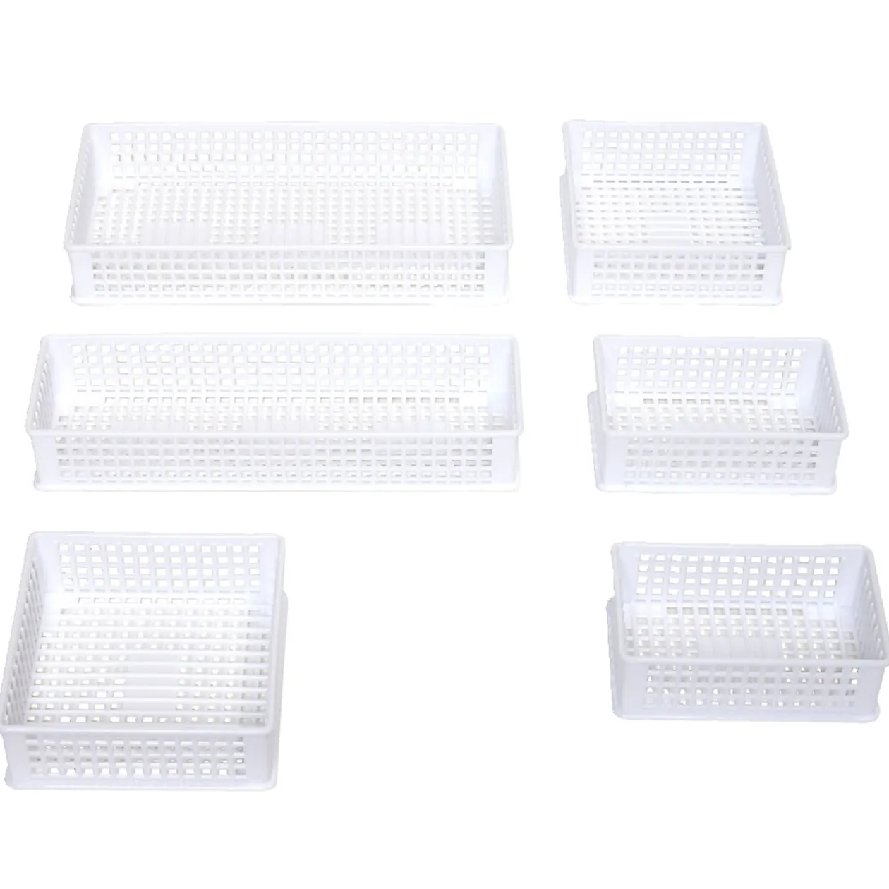 Panière de rangement x6 de tailles différentes