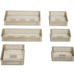 Panière de rangement x6 de tailles différentes