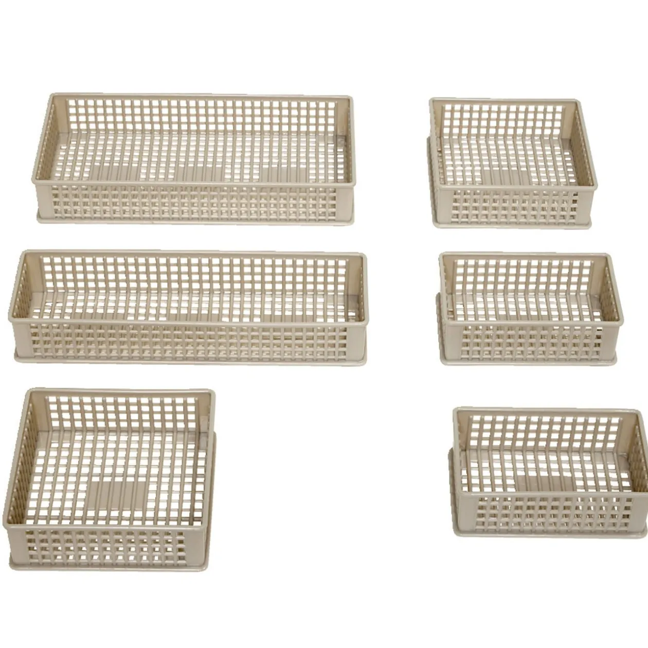 Panière de rangement x6 de tailles différentes