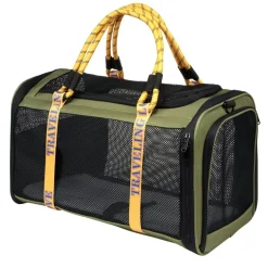 Panière de transport pour animaux plastique souple vert 45x30xH30cm < Gifi Best