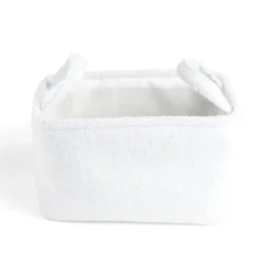 Panière laine bouclée blanche 32x22xH18cm < Gifi Outlet