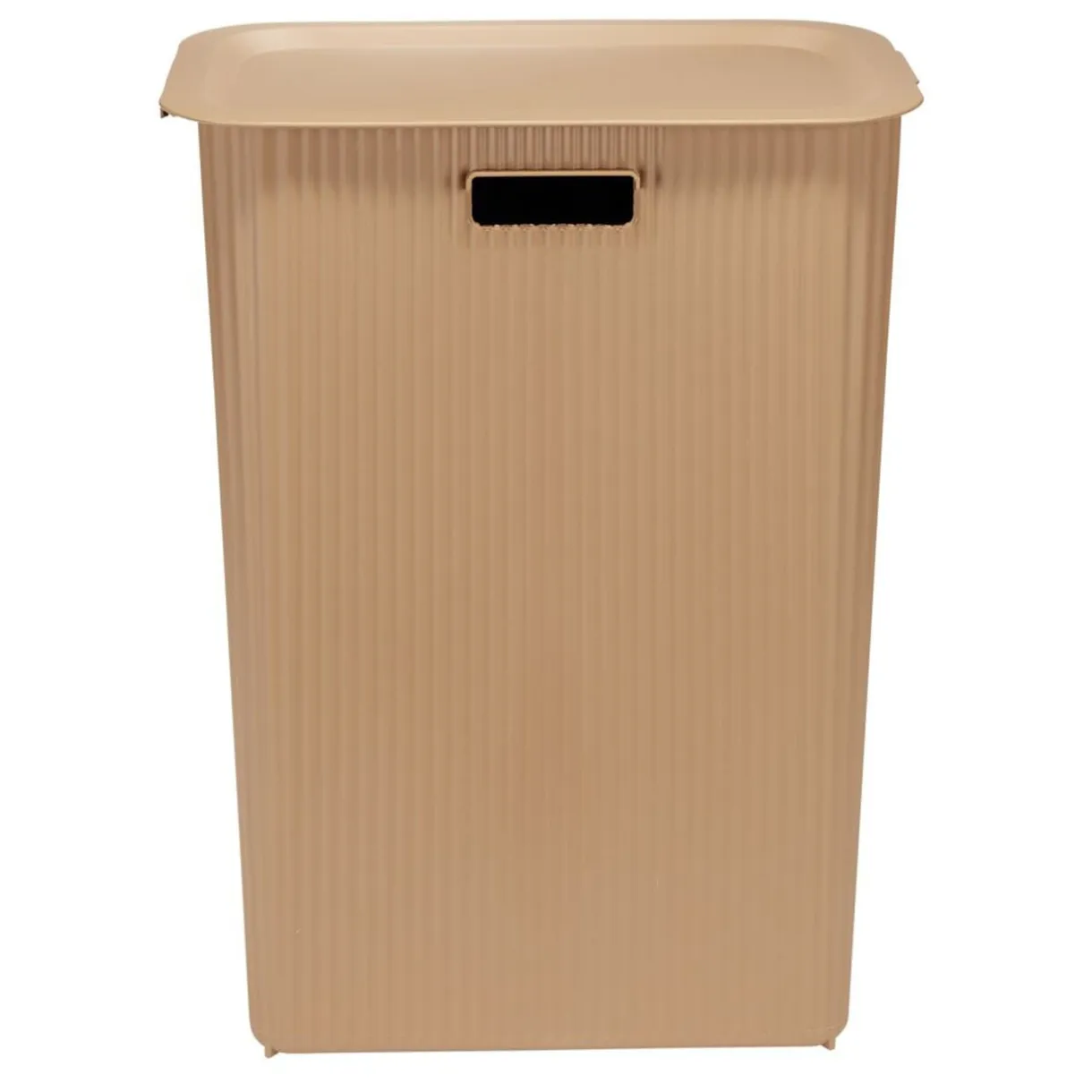 Panière à linge 40L avec couvercle L44X28XH53 cm marron < Gifi