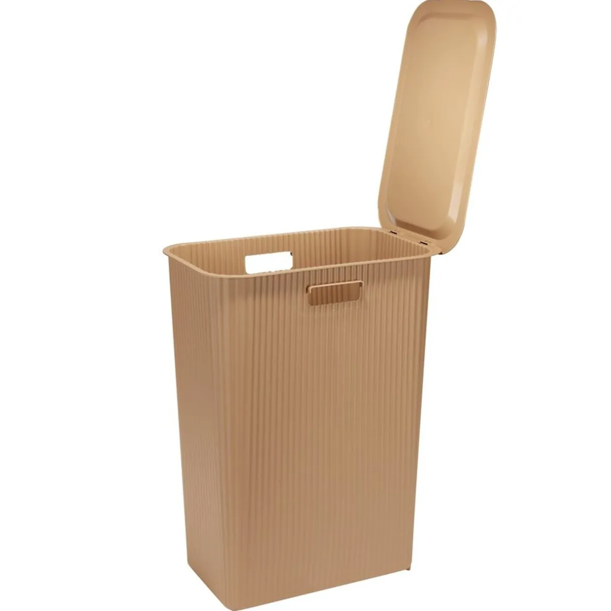 Panière à linge 40L avec couvercle L44X28XH53 cm marron < Gifi