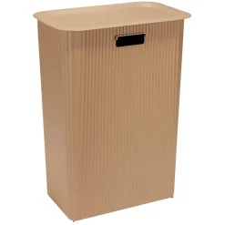 Panière à linge 40L avec couvercle L44X28XH53 cm marron < Gifi