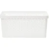 Panière linge 40L blanc