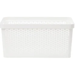 Panière linge 40L blanc