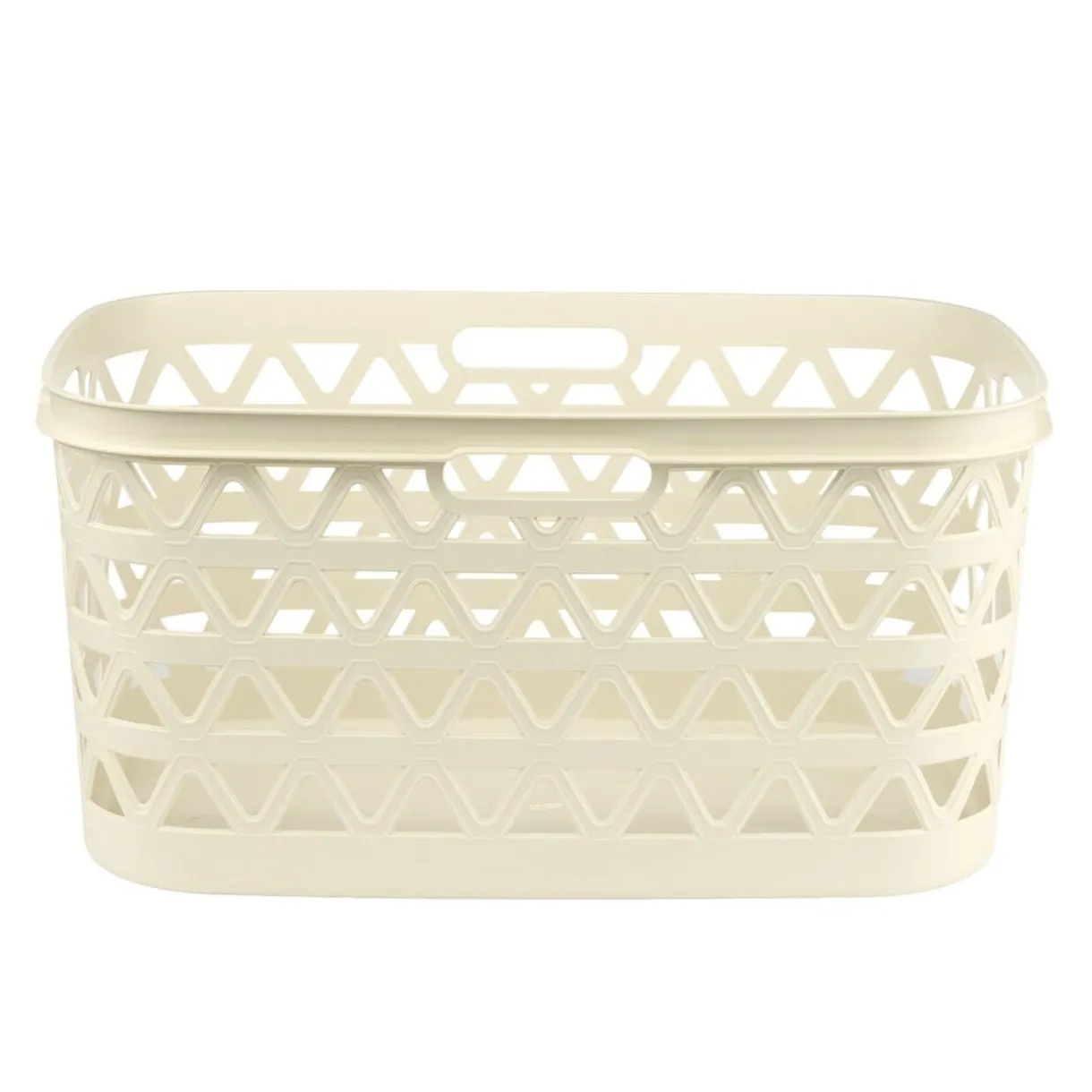 Panière à linge Oceanna plastique blanc 45L < Gifi