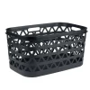 Panière à linge Oceanna plastique bleu 45L