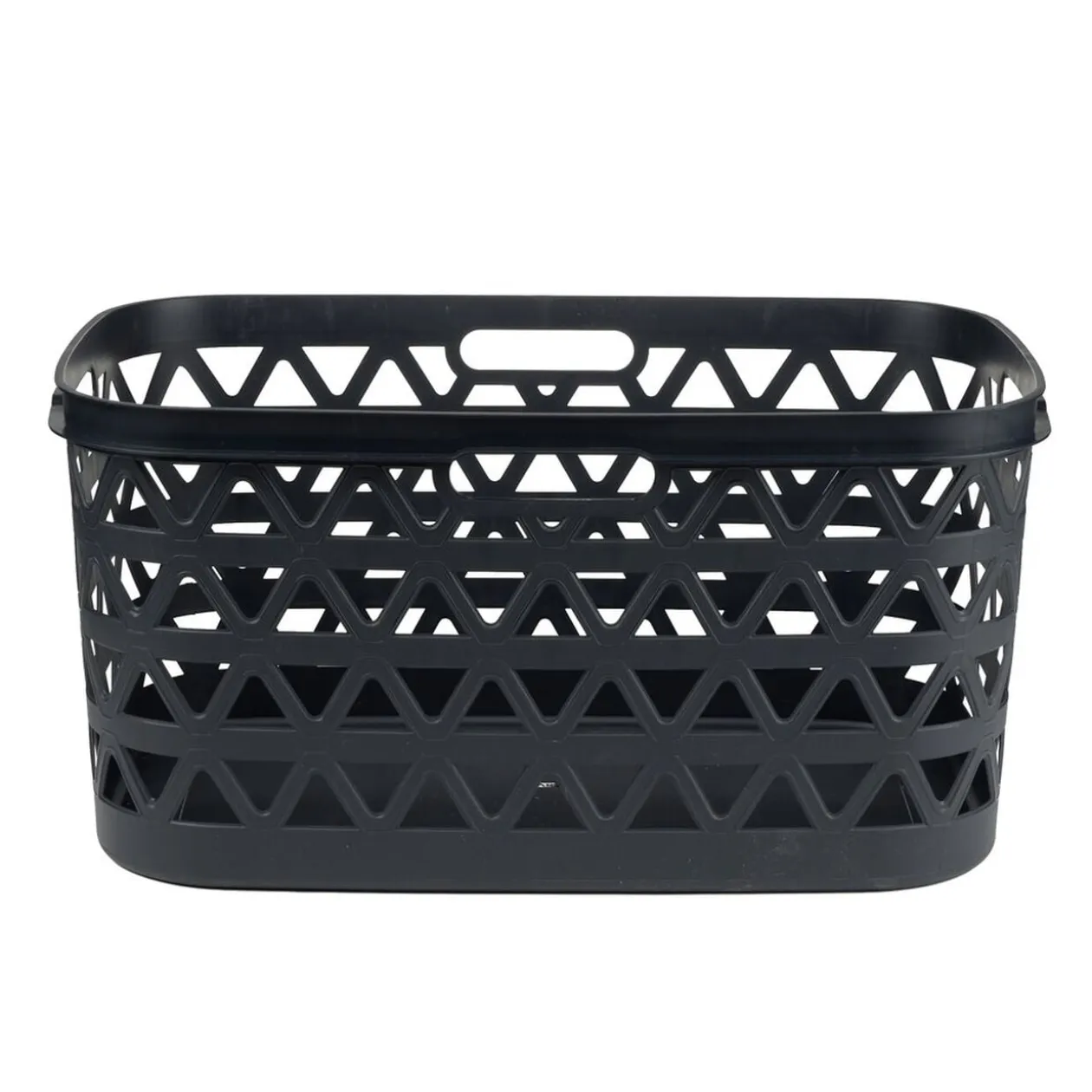 Panière à linge Oceanna plastique bleu 45L