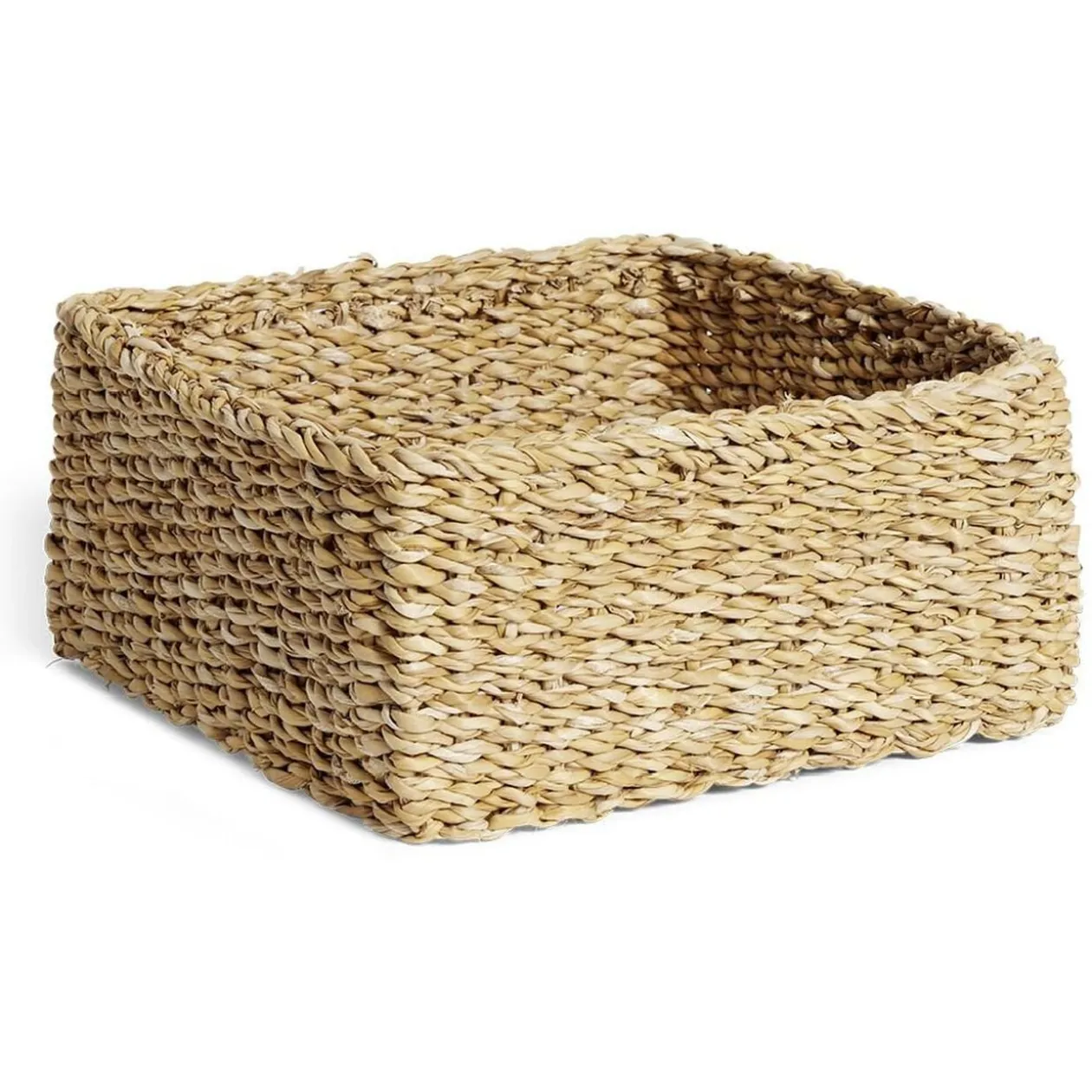 Panière osier carrée grand modèle 26x26xH12cm