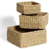 Panière osier carrée moyen modèle 22x22xH10cm < Gifi Best
