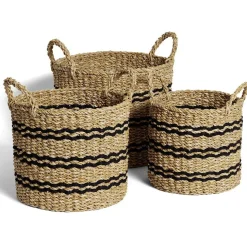 Panière osier ronde grand modèle Ø36xH30cm < Gifi Best