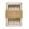 Panière pliante x3 cordage laine bouclée beige 1x 32x11xH22cm et 2x 18x9,5xH14cm < Gifi Clearance