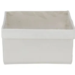 Panière rangement vêtement avec couvercle et fenêtre beige 35,5x26xH21,5cm < Gifi Sale