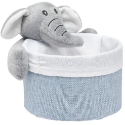Panière ronde avec peluche animal Ø15 x H.14 cm < Gifi Best