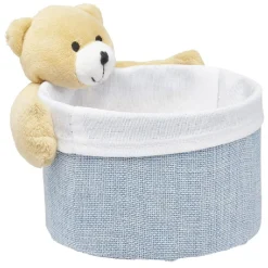 Panière ronde avec peluche animal Ø15 x H.14 cm < Gifi Best