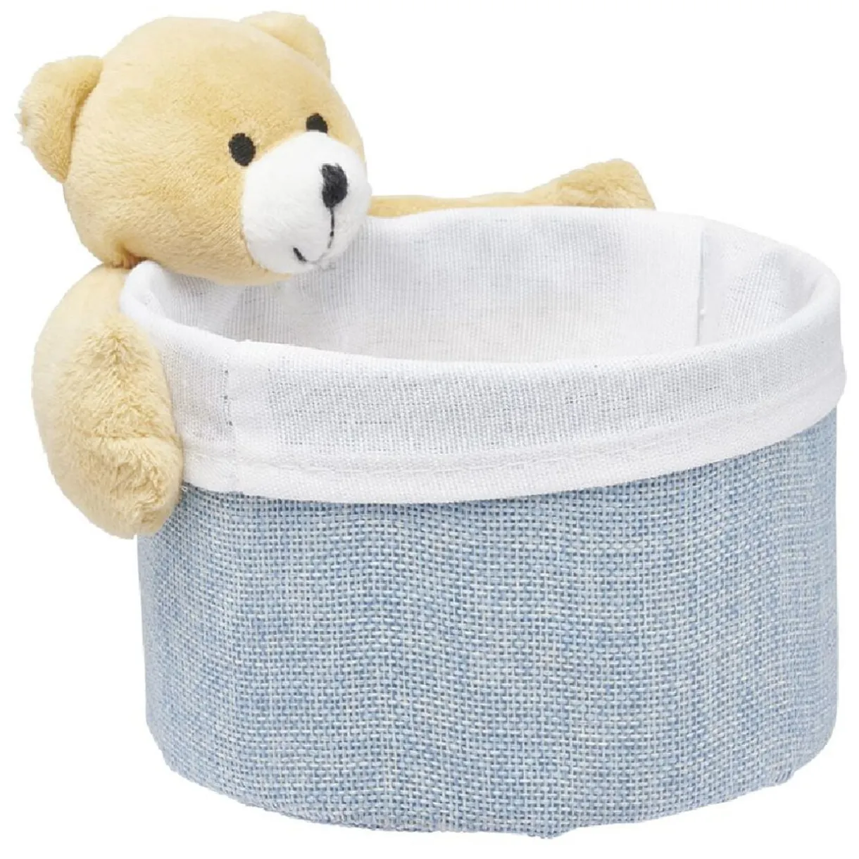 Panière ronde avec peluche animal Ø15 x H.14 cm < Gifi Best