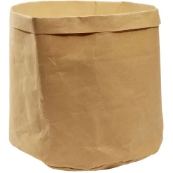 Panière ronde kraft Box Cube marron Ø35xH30cm 36,75L < Gifi Best