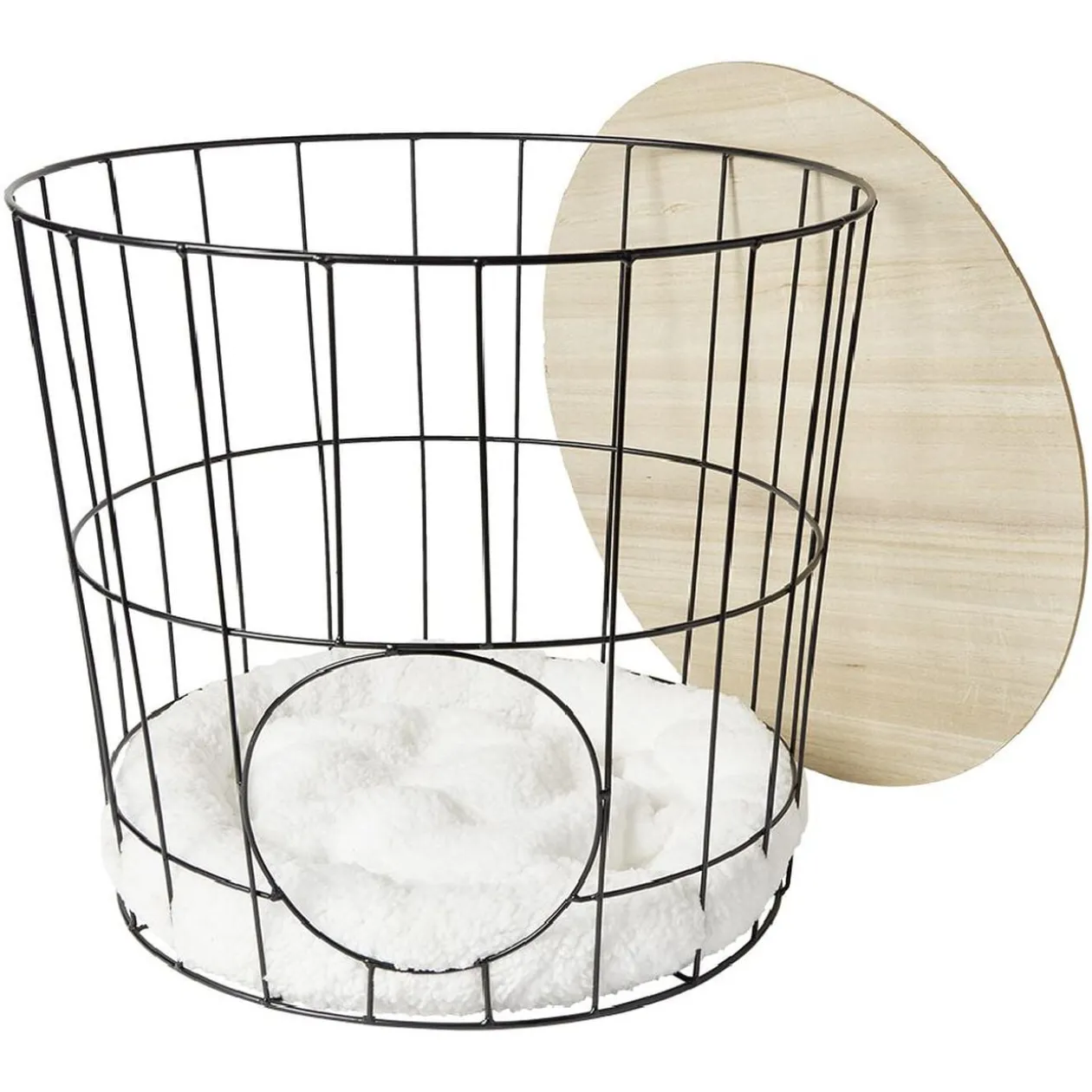 Panière ronde multifonction pour chat
