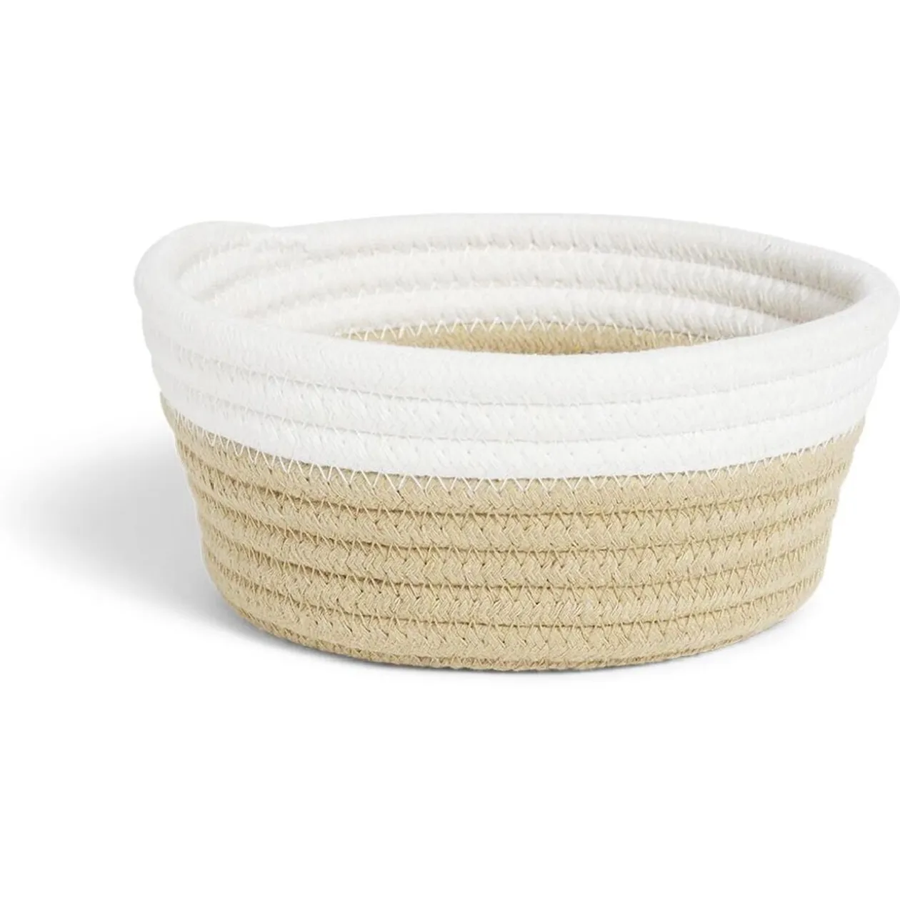 Panière tressée en coton Ø17cm (3 modèles)