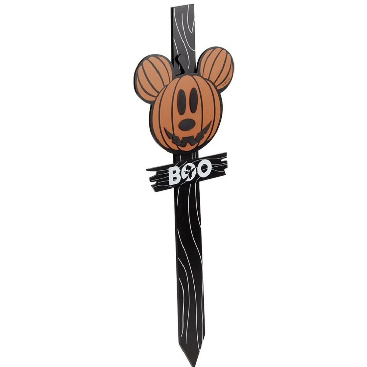 Panneau en bois Disney inscription BOO tête Mickey orange 23,5x2xH80cm < Gifi Online